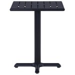 vidaXL Table de jardin Noir 60x60x75 cm