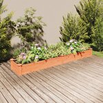 vidaXL Lit surélevé de jardin doublure 240x45x25 cm bois massif sapin