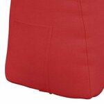 vidaXL Coussin de Dos Rouge 60 x 24 x 50 cm tissu