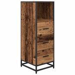 vidaXL Ensemble de mobilier de salle de bain 3 Pièces Bois Ancien