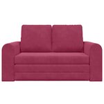 vidaXL Canapé-Lit Bordeaux 148 x 71 x 83 cm Velours