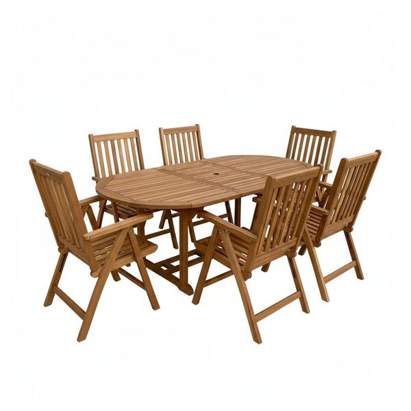 Ensemble de jardin - 7 pièces - 180-240 cm - Nuria