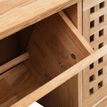 vidaXL Banc de rangement de chaussures 94x20x38cm Bois massif de noyer