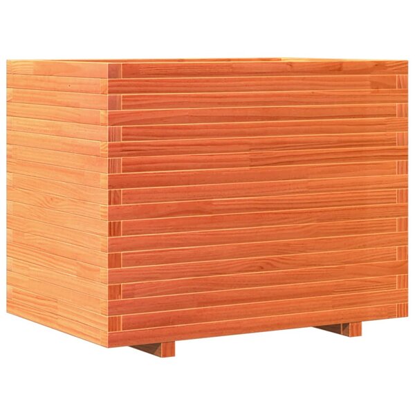 vidaXL Jardinière cire marron 90x60x72 5 cm bois de pin massif