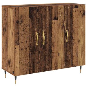 vidaXL Buffet Marron 90 x 34 x 80 cm Bois d'ingénierie