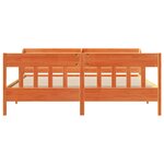 vidaXL Cadre de lit sans matelas cire marron 180x200cm bois pin massif