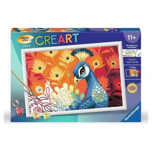 CreArt Kids Peinture au numero Paon