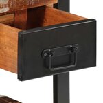vidaXL Table de chevet multicolore 35x34x45cm bois massif récupération