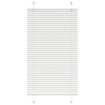 vidaXL Store plissé blanc 75x100 cm largeur du tissu 74 4 cm polyester