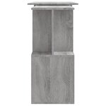 vidaXL Bureau d'angle Sonoma gris 200x50x76 cm Bois d'ingénierie