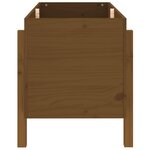 vidaXL Lit surélevé de jardin brun miel 101x50x57cm bois de pin massif