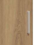 vidaXL Buffet haut en chêne artisanal 40x42 5x185 cm en bois d'ingénierie