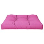 vidaXL Coussin de palette rose 70x70x12 cm tissu