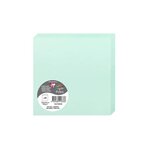 Pack de 25 Cartes 210g pliée 135x135 vert jade 210g Clairefontaine