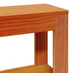 vidaXL Cadre de lit sans matelas cire marron 75x190 cm bois pin massif