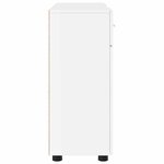 vidaXL Cabinet en Bois avec tiroir Blanc brillant 88 5 x 30 5 x 73 cm