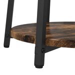 vidaXL Ensemble de tables d'appoint 2 Pièces Chêne fumé et noir