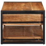 vidaXL Table basse 90x50x38 cm bois massif acacia
