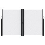 vidaXL Auvent latéral rétractable blanc 160x1000 cm