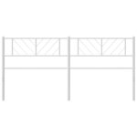 vidaXL Tête de lit de remplacement métal blanc 193 cm