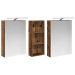 vidaXL Ensemble de Meubles de Salle de Bain 3 Pièces 130 x 14 5 x 70 cm