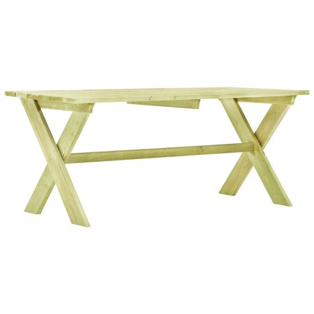 vidaXL Table de jardin 170x73x70 cm Bois de pin imprégné