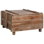 vidaXL Table basse 65x65x38 cm Bois de récupération solide