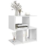 vidaXL Tables de chevet 2 Pièces blanc 50x30x51 5 cm bois d'ingénierie