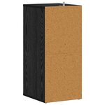 vidaXL Meuble à chaussures avec étagère Chêne noir 32 x 35 x 70 cm