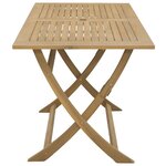 vidaXL Table pliable de jardin 120x70x75 cm bois d'acacia solide