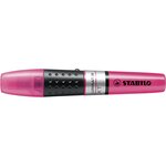 Surligneur LUMINATOR Niveau Visible Pointe Biseautée Rose x 5 STABILO