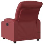 vidaXL Fauteuil de massage inclinable Rouge bordeaux Similicuir