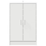 vidaXL Armoire à chaussures Blanc 60x35x92 cm Bois d’ingénierie