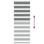 vidaXL Store zèbre gris foncé largeur du tissu 55 9 cm polyester