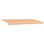 vidaXL Store Rétractable Automatique Jaune et Orange 600x350 cm
