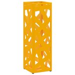 vidaXL Porte-parapluie Moutarde 15 5 x 15 5 x 49 cm Acier