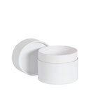 Lot de 6 boîtes cylindriques blanc 8.2 x 6.2 cm