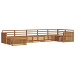 vidaXL Ensemble de canapés d'extérieur 7 pc Naturel
