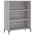 vidaXL Bibliothèque sonoma gris 69 5x32 5x90 cm bois d'ingénierie