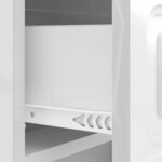 vidaXL Cabinet de chevet avec tiroir Blanc brillant 43 x 41 x 63 5 cm