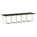 vidaXL Ensemble à manger de jardin et coussins 17 Pièces mélange beige