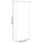 vidaXL Écran de balcon Vert clair 100x240 cm Tissu Oxford