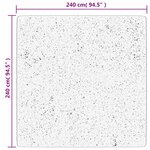 vidaXL Tapis OVIEDO à poils courts noir 240x240 cm