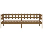 vidaXL Lit de jour Marron miel 90x200 cm Bois de pin massif