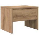 vidaXL Cabinet de chevet chêne artisanal 40 x 40 x 30 cm