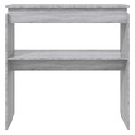 vidaXL Table console Sonoma gris 80x30x80 cm Bois d'ingénierie