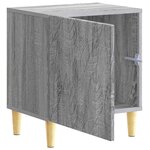 vidaXL Table de chevet Sonoma gris 43 x 34 5 x 50 cm Bois d'ingénierie
