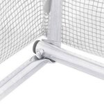 vidaXL Serre avec cadre en acier blanc 72 m² 18x4x2 m