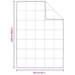 vidaXL Couettes & Duvets Blanc 155 x 220 cm Bas
