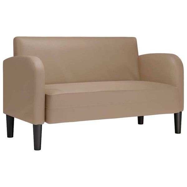 vidaXL Canapé causeuse cappuccino 110 cm similicuir